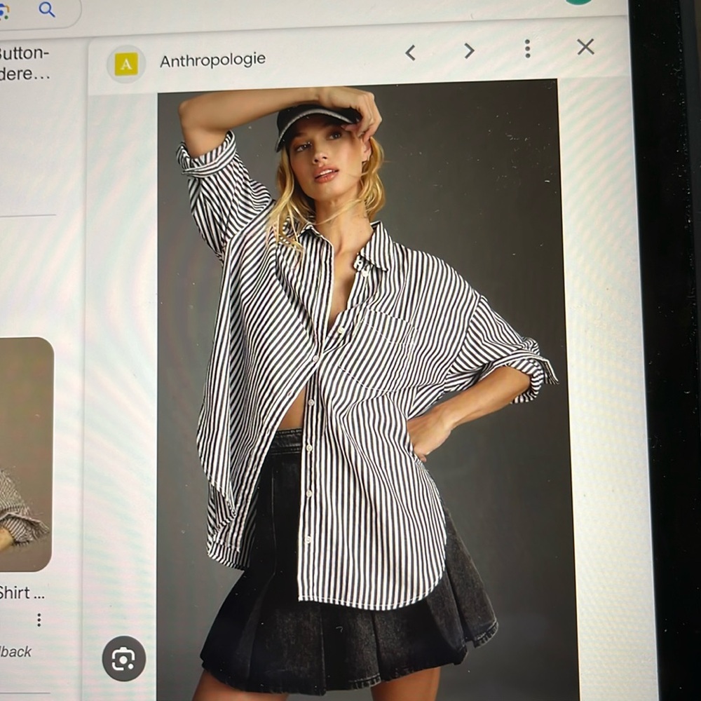 Anthropologie Maeve Bennet Button down shirt, medium